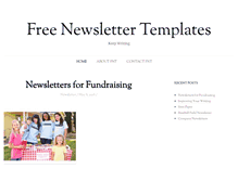 Tablet Screenshot of freenewsletter-templates.com